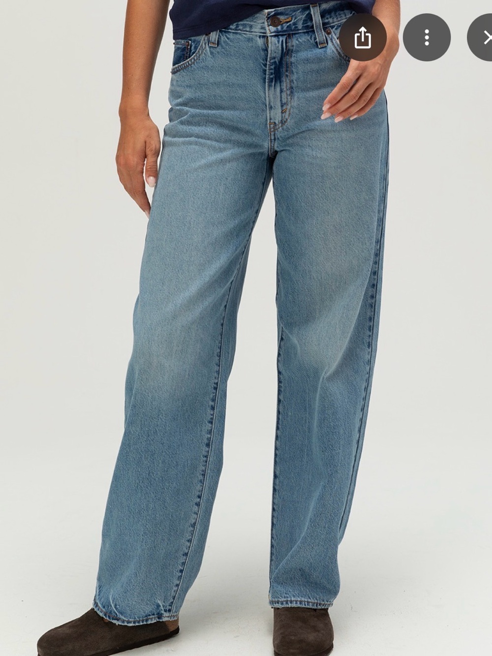 LEVI'S Premium Baggy Dad Womens Jeans - Easy Day - Picture 2 of 14